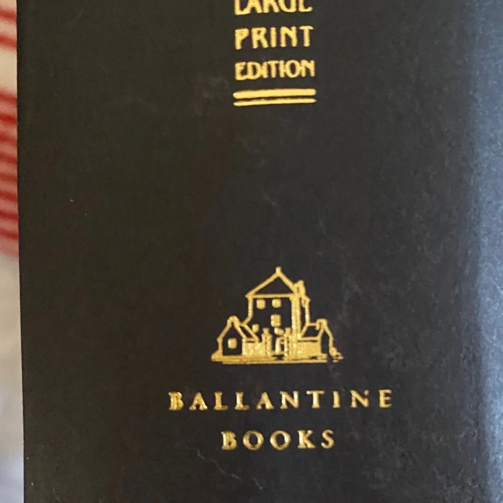 BALLANTINE BOOKS A Spark of Ligt Book Large Print Edition.